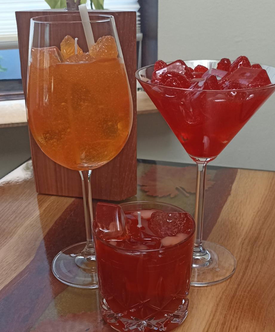 Cocktail-Kerzen gießen