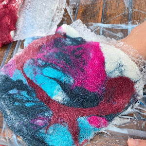 Workshop Nuthetal - kleine Taschen filzen