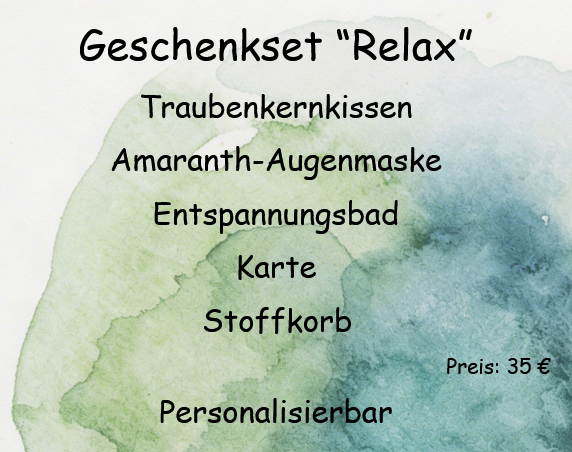Geschenkset Relax - personalisiertes Geschenkset